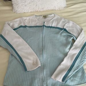 Eddie Bauer zip up sweater- XL